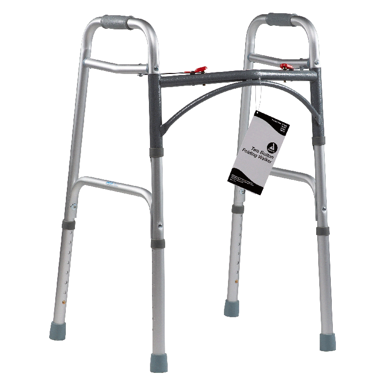 Dynarex Bari+Max Adult Two Button Folding Walker