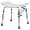 Dynarex Shower Chair without Back provides a reliable seated option for individuals who need added support while bathing