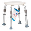Dynarex Shower Stool provides a reliable seated option for individuals who need added support while bathing