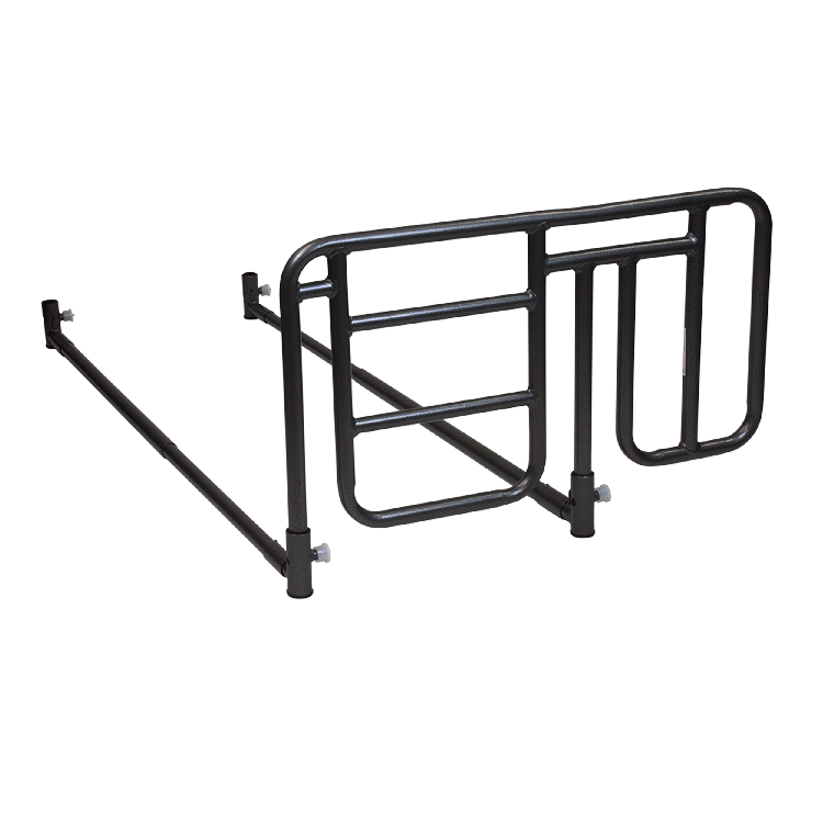 Dynarex Bari+Max Homecare Half-Length Bed Rail - Cross Bar Mount