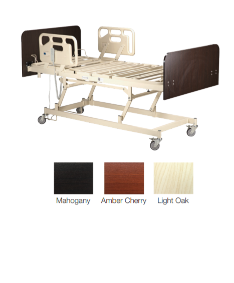 Dynarex LTC - Headboard/Footboard - Fixed, Amber Cherry
