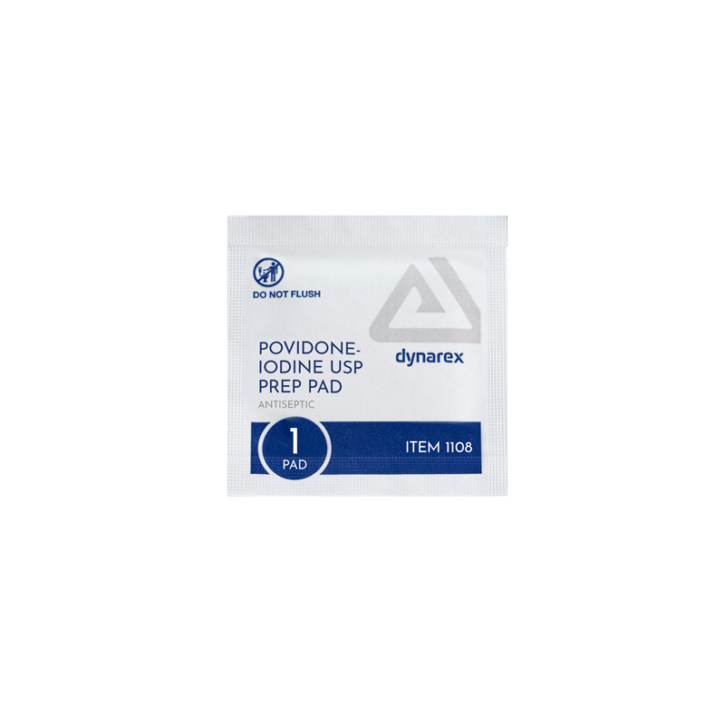 Dynarex Povidone-Iodine Prep Pads