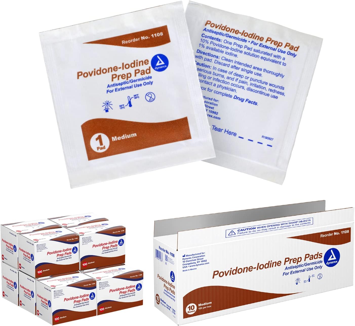DynaSafety Povidone-Iodine Prep Pads