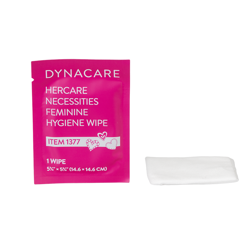 Dynarex DynaCare HerCare Necessities Feminine Hygiene Wipes, Pocket Size