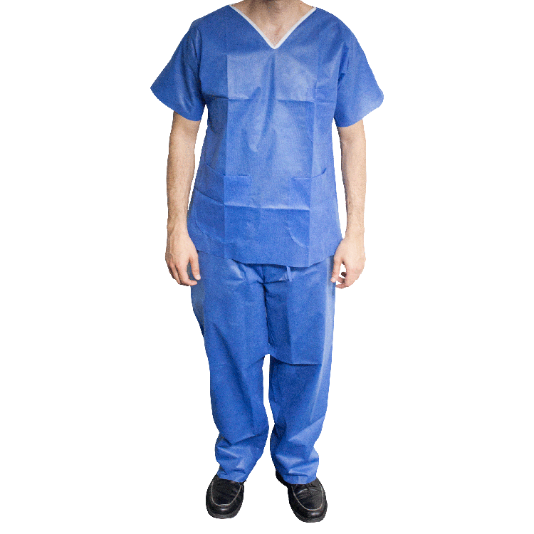 Dynarex Disposable Scrub Shirt, V-Neck, X-Large