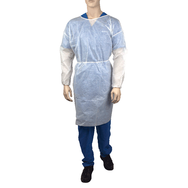 Dynarex Isolation Gown Poly - Coated Barrier, XX-Large