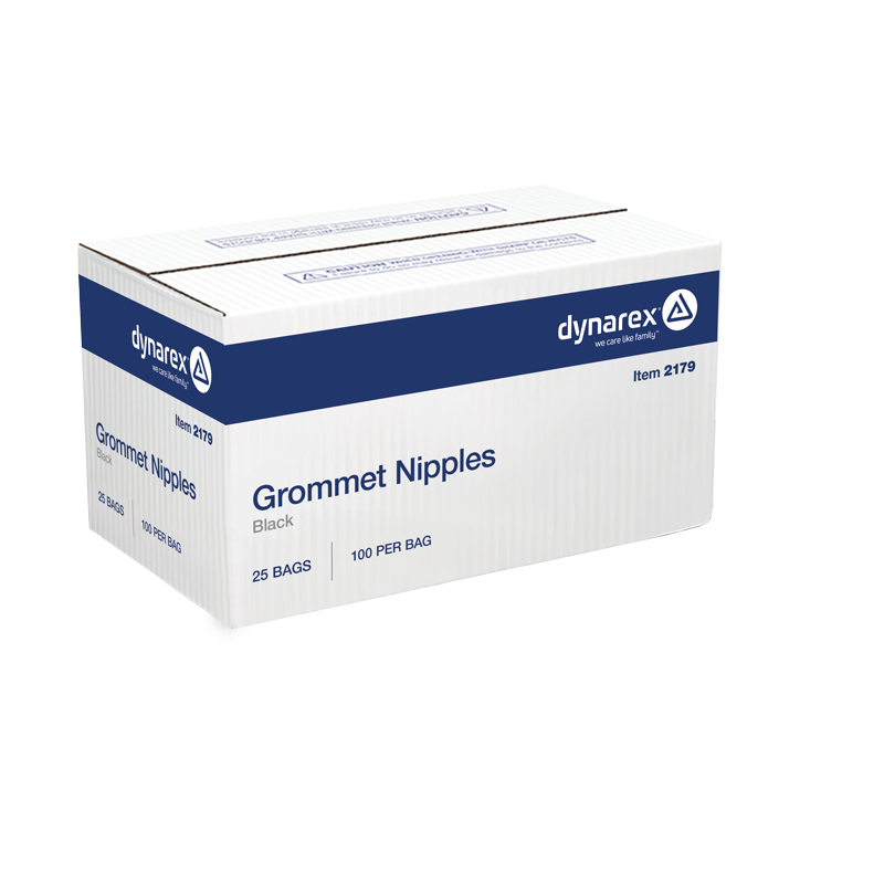 Dynarex Grommet Nipples provide a snug fit, stabilizing tattoo needles for optimal performance during procedures