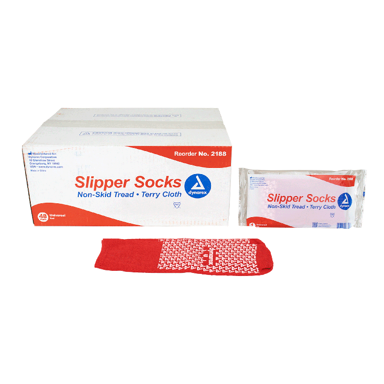 Dynarex Universal Slipper Socks offer a secure and comfortable solution for patients at risk of falls