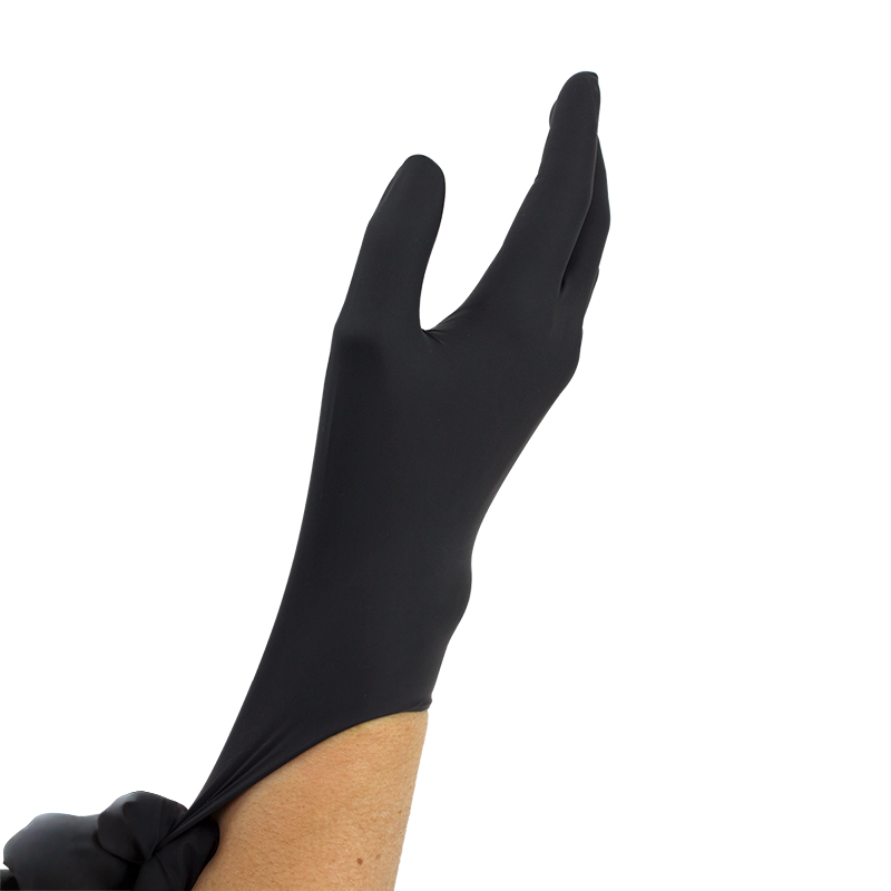 Dynarex Black Arrow Latex Exam Gloves, X-Large, Powder-Free