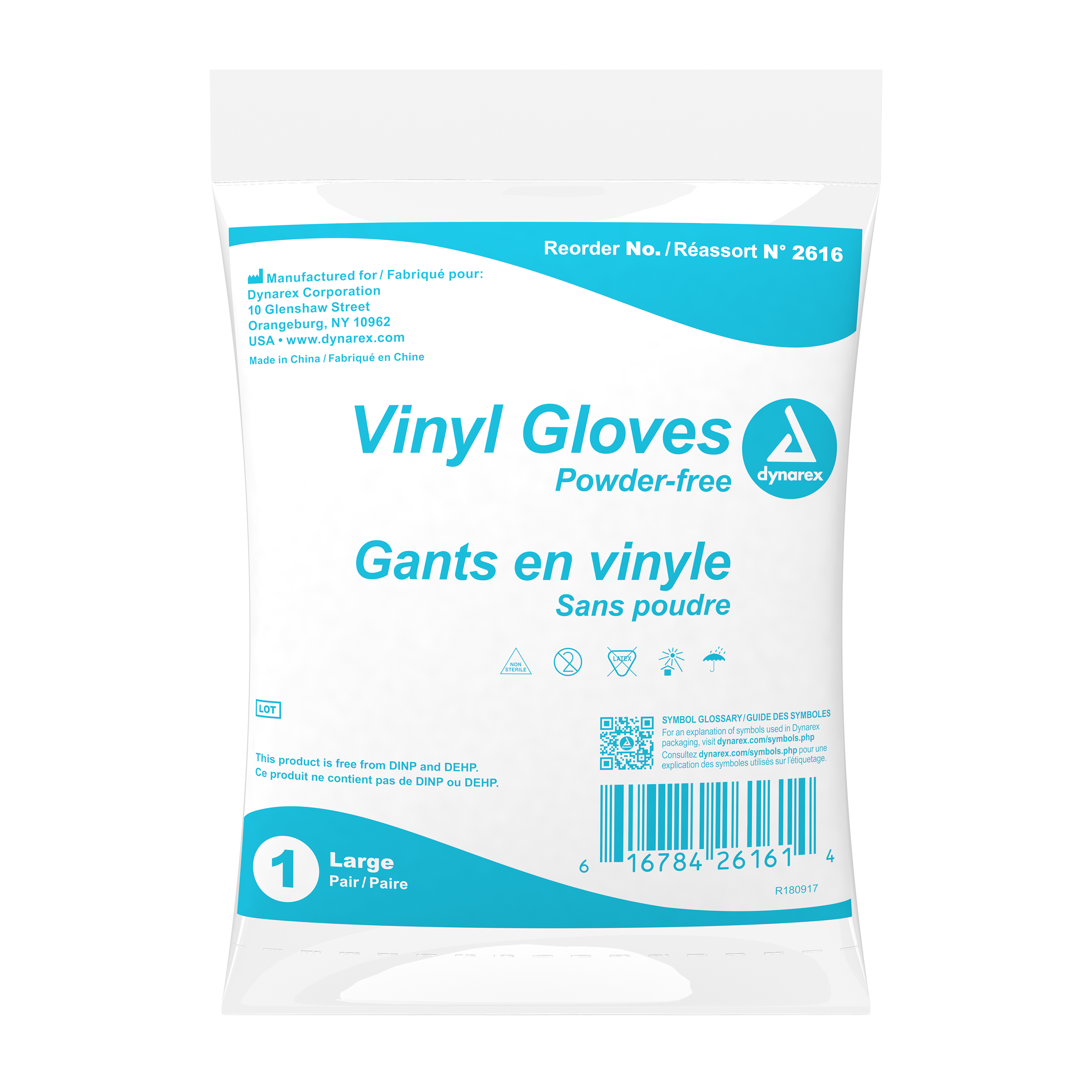 DynaSafety Vinyl Gloves in a Bag are high-quality, polymer-lined gloves designed for enhanced protection and performance