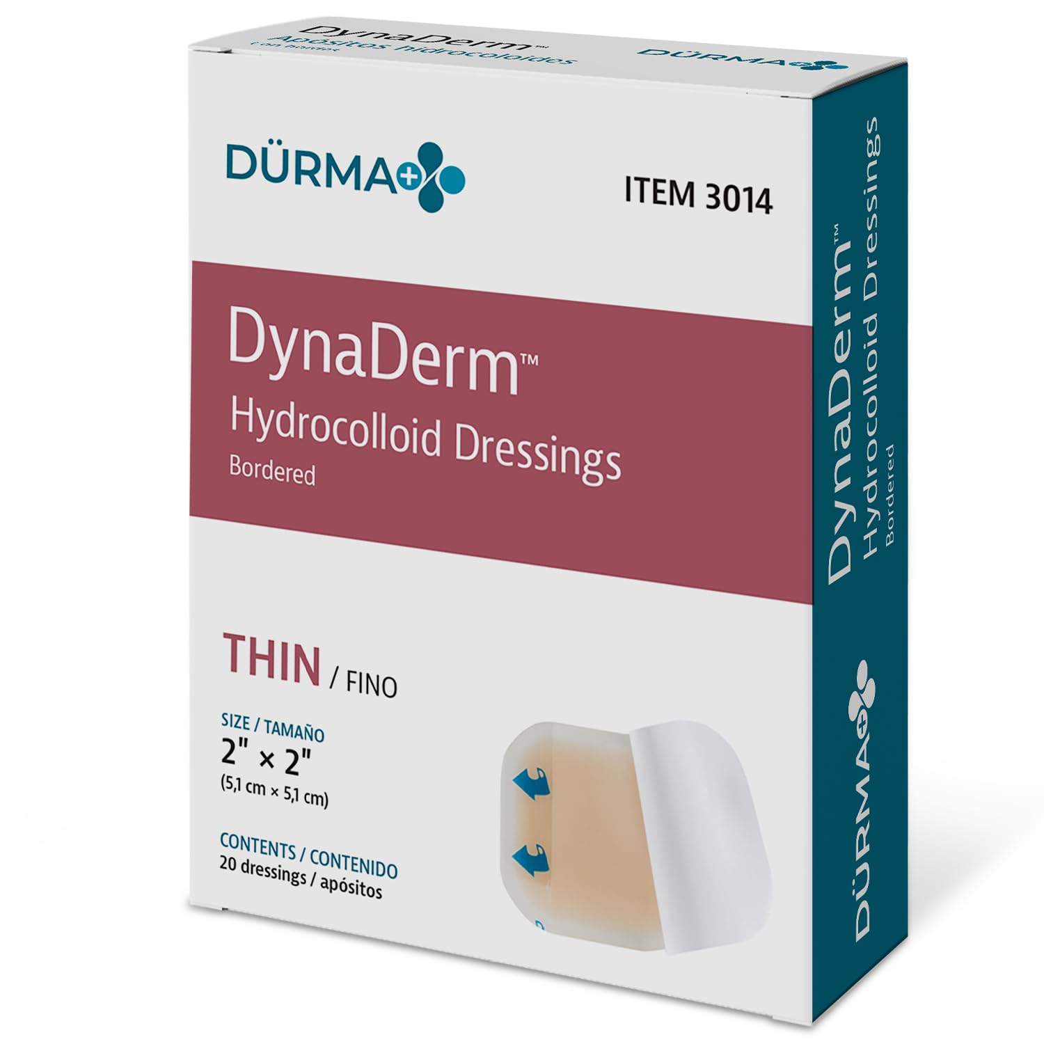 Dynarex DynaDerm - Hydrocolloid Dressing - Thin
