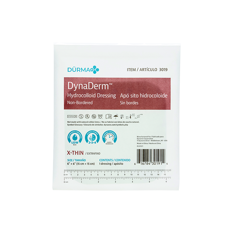 Dynarex DynaDerm - Hydrocolloid Dressing - Extra Thin