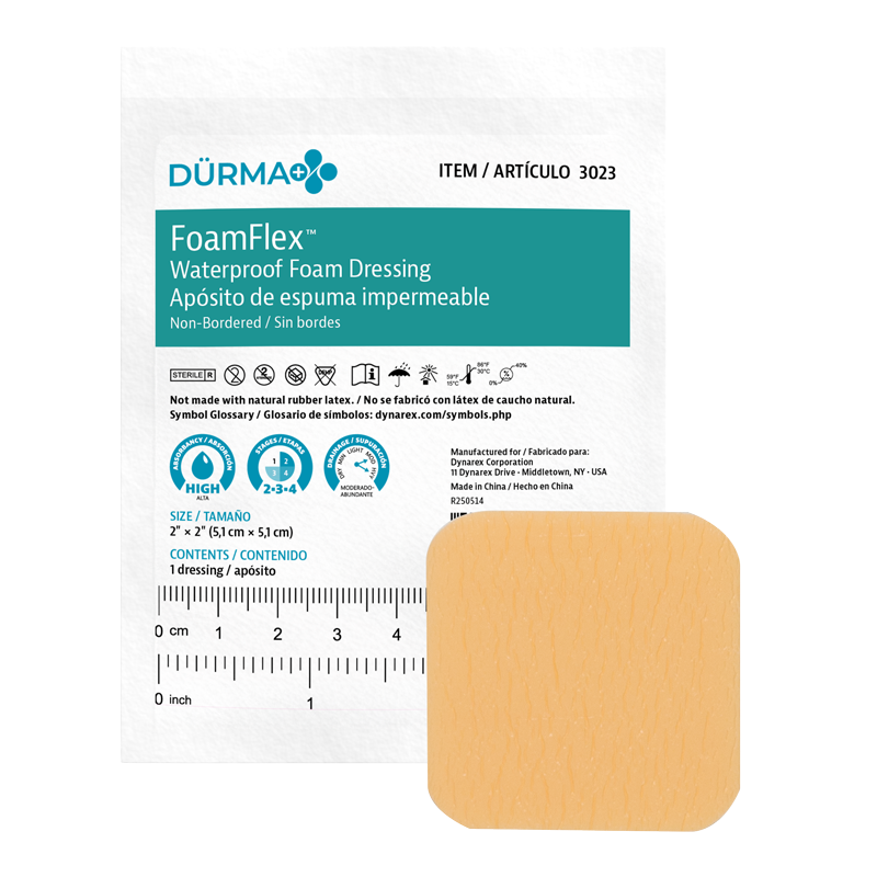 Dürma+ Non-Adhesive Waterproof Foam Dressings provide a comfortable, warm, moist wound environment