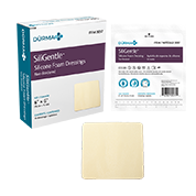 Dürma+ SiliGentle Silicone Foam Dressings are soft, highly absorbent dressings with a vapor-permeable waterproof film