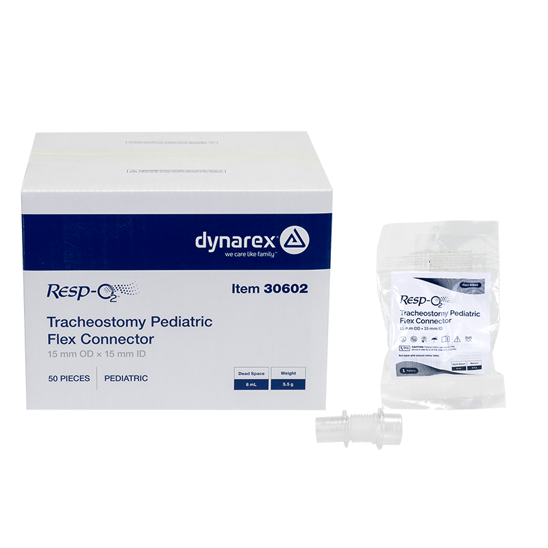 Dynarex Resp-O2 Tracheostomy Pediatric Flex Connector