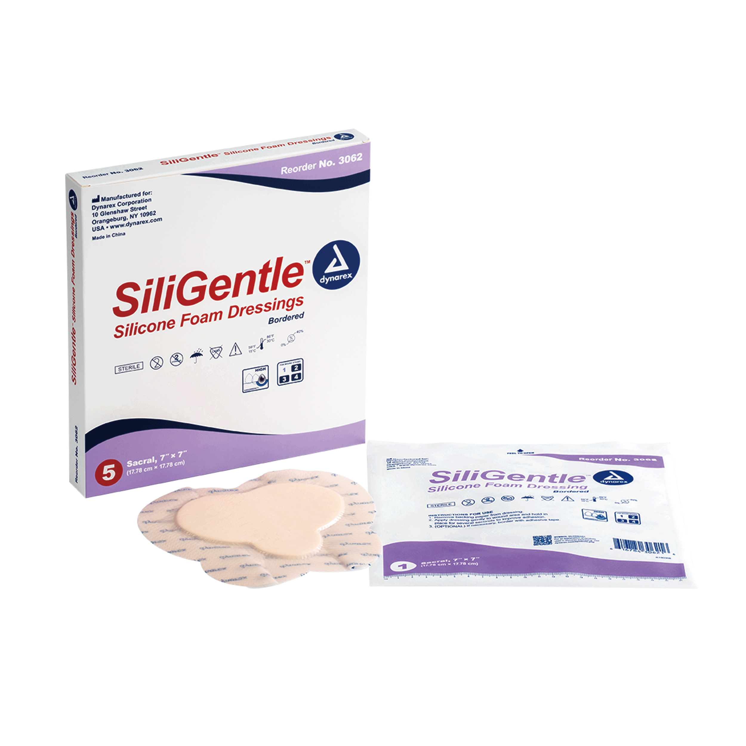 Dürma+ SiliGentle Silicone Foam Dressings are soft, highly absorbent dressings with a vapor-permeable waterproof film