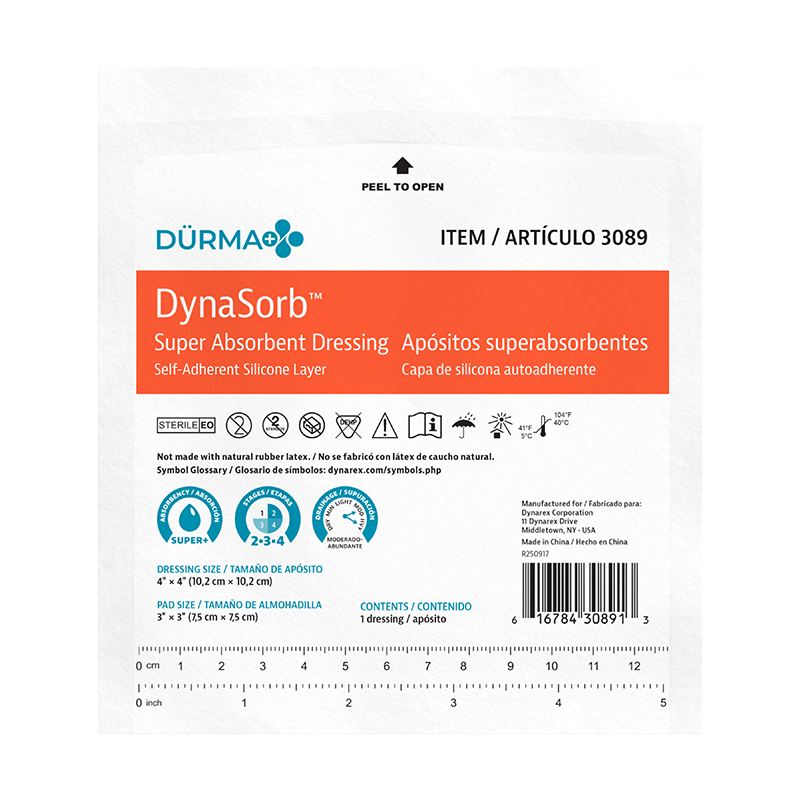 Dynarex DynaSorb - Super Absorbent Dressing, Self-Adhering