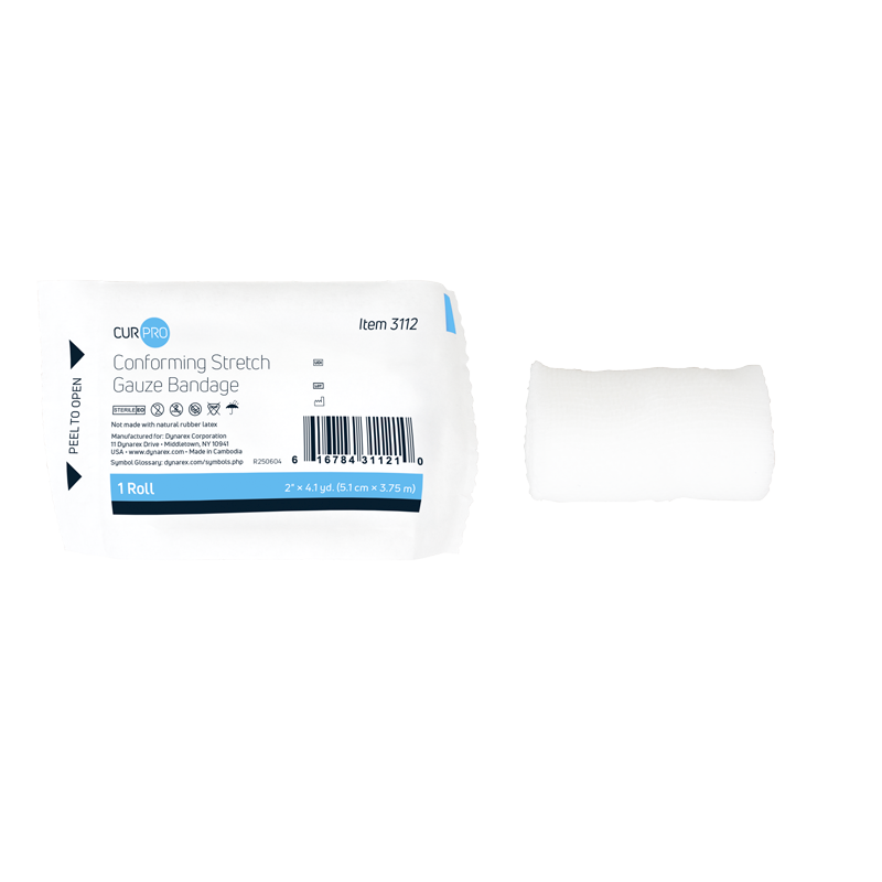 Dynarex Stretch Gauze Bandage Roll - Sterile