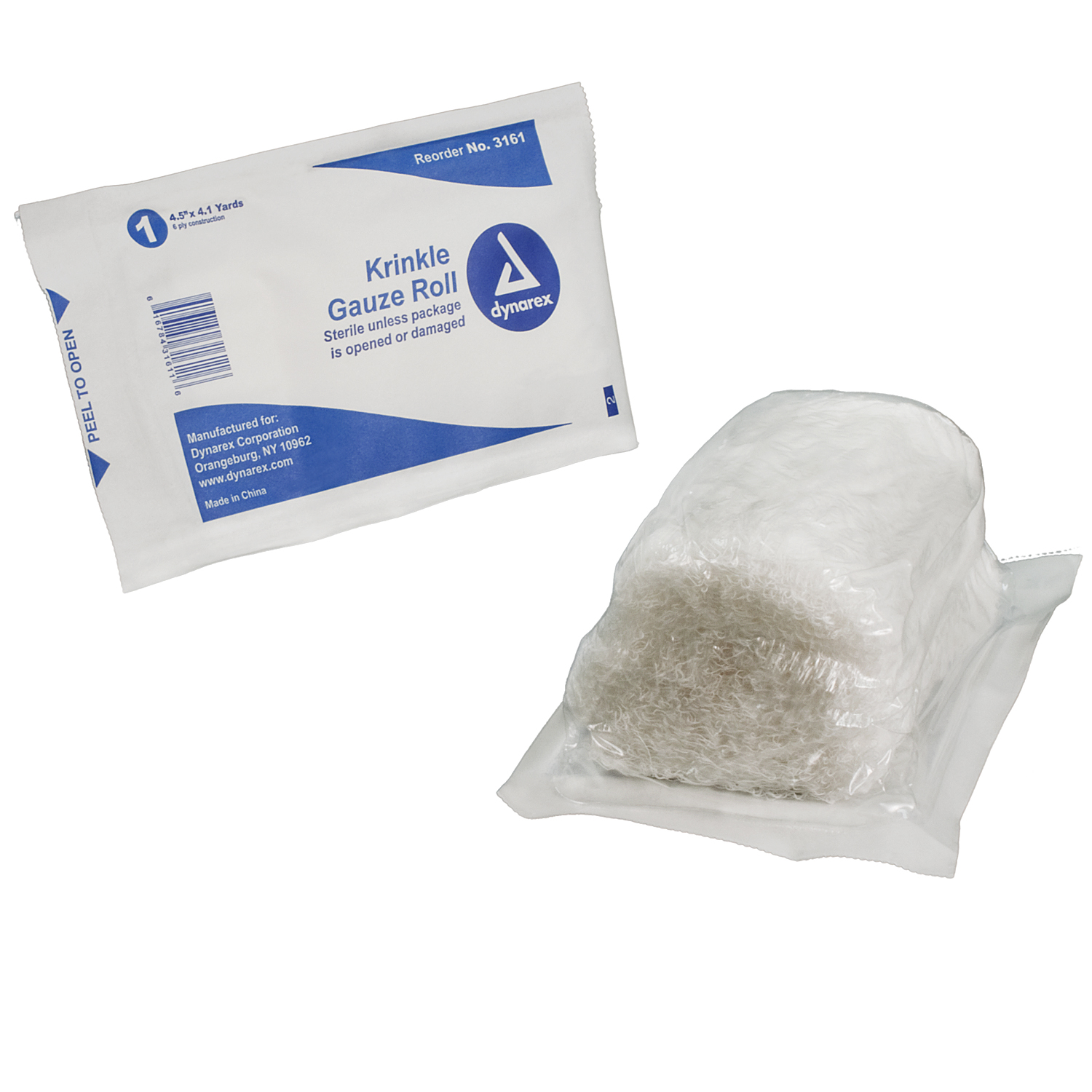 Dynarex Krinkle Gauze Roll - Sterile