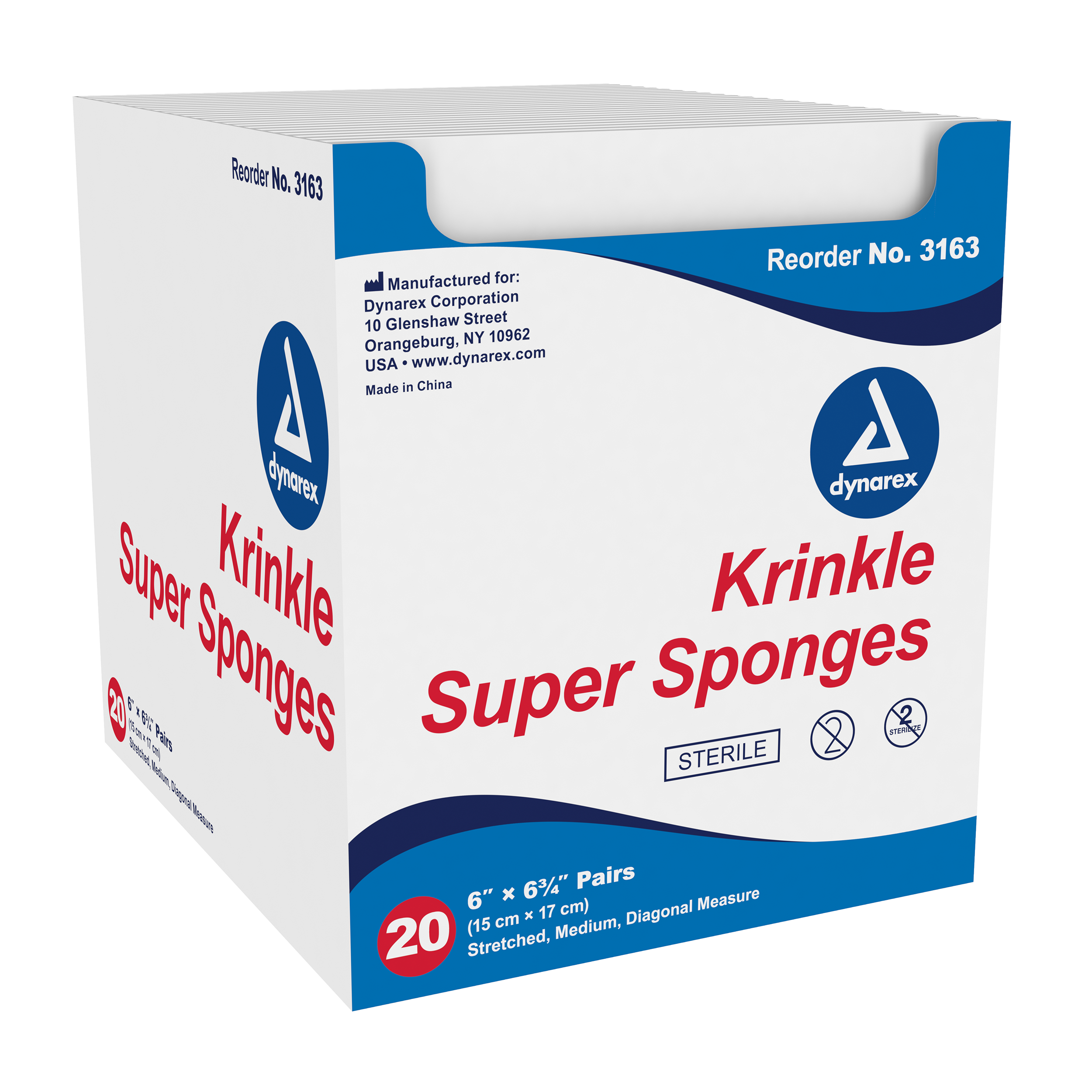 Dynarex Krinkle Super Sponges