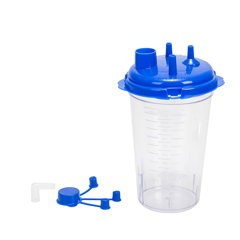 Dynarex Resp-O2 Disposable Suction Canister w/ Float Valve Shutoff