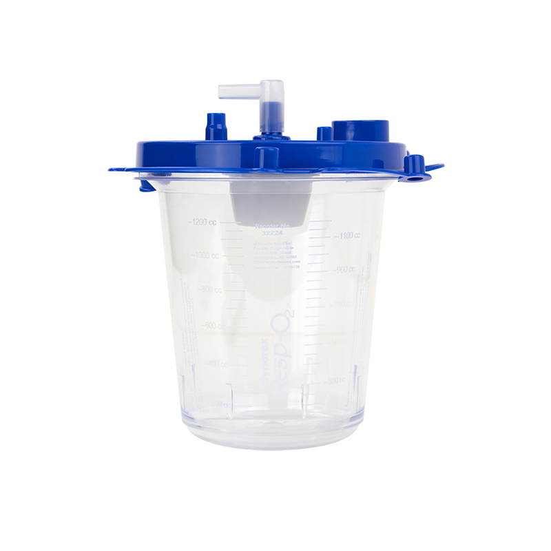 Dynarex Resp-O2 Disposable EMS Suction Canister w/Float Valve Shutoff