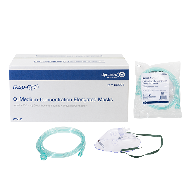 Dynarex Resp-O2 Medium-Concentration Masks
