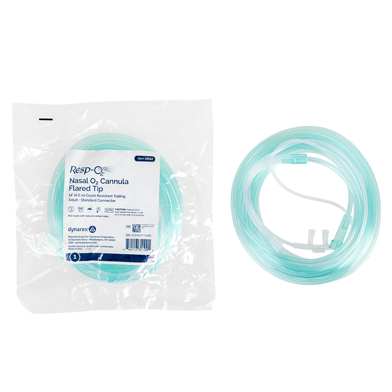 Dynarex Resp-O2 Nasal Oxygen Cannulas with Flared Tips