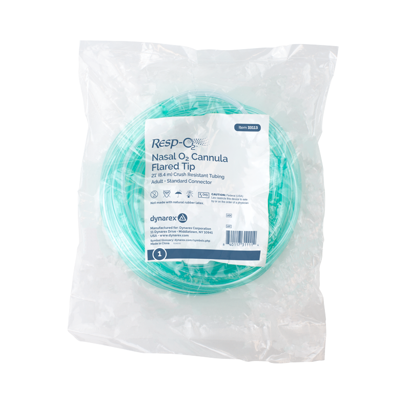 Dynarex Resp-O2 Nasal Oxygen Cannulas with Flared Tips