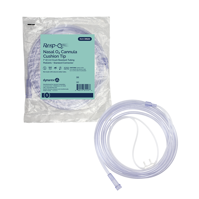 Dynarex Resp-O2 Nasal Oxygen Cannulas with Cushion Tips