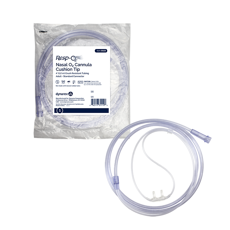 Dynarex Resp-O2 Nasal Oxygen Cannulas with Cushion Tips