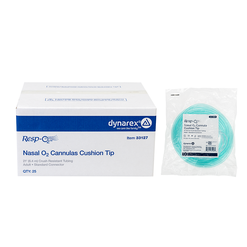 Dynarex Resp-O2 Nasal Oxygen Cannulas with Cushion Tips