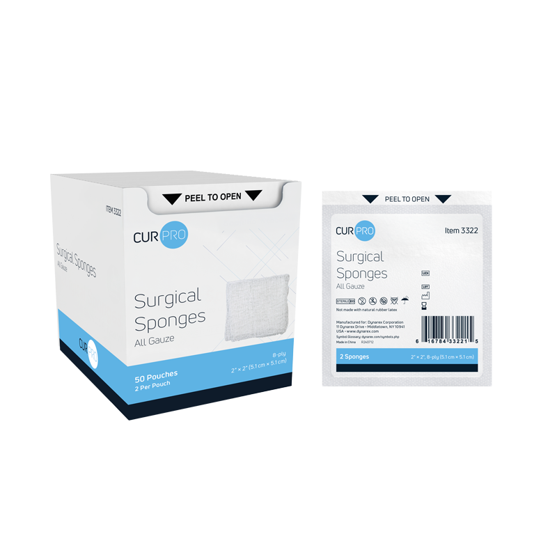 Dynarex Surgical Gauze Sponge - Sterile 2's