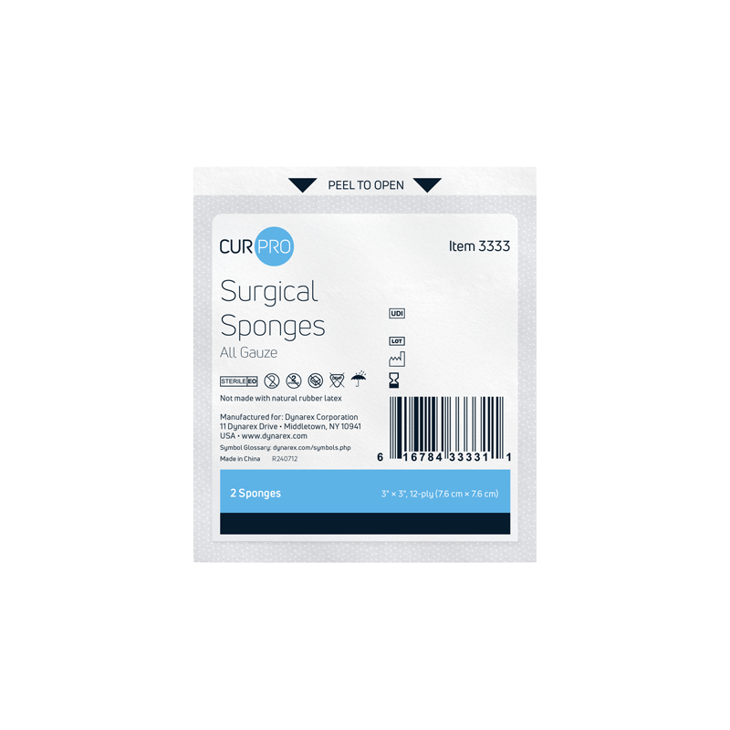 Dynarex Surgical Gauze Sponge - Sterile 2's