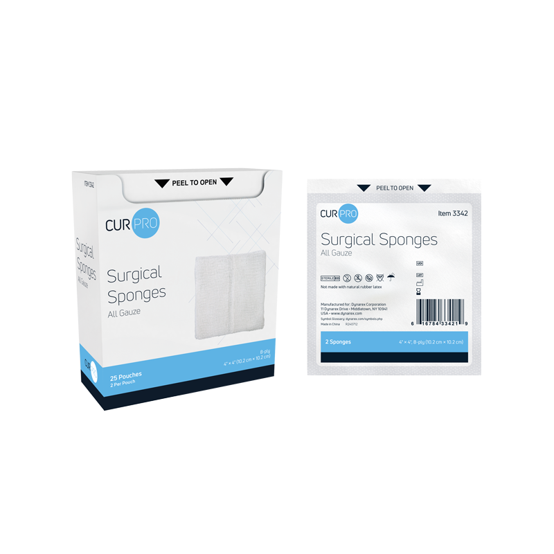 Dynarex Surgical Gauze Sponge - Sterile 2's