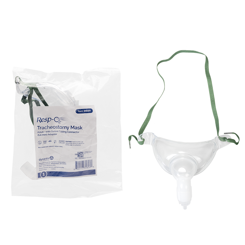 Dynarex Resp-O2 Tracheostomy Masks