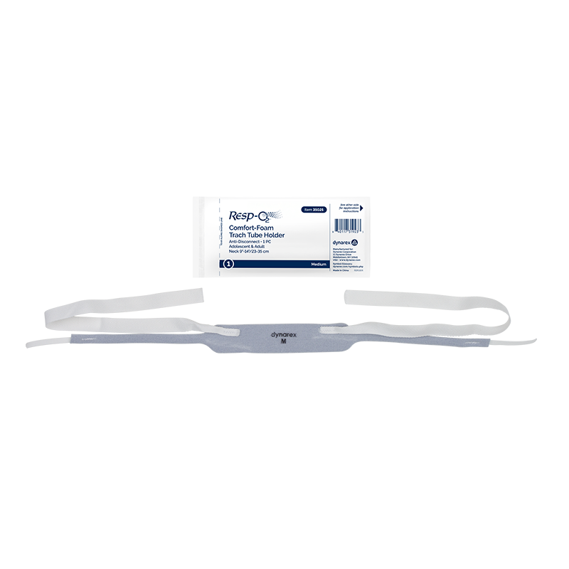 Dynarex Resp-O2 Comfort-Foam Trach Tube Holder - Anti Disconnect