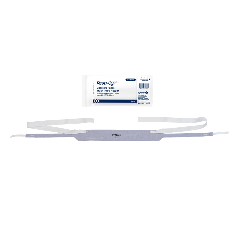 Dynarex Resp-O2 Comfort-Foam Trach Tube Holder - Anti Disconnect