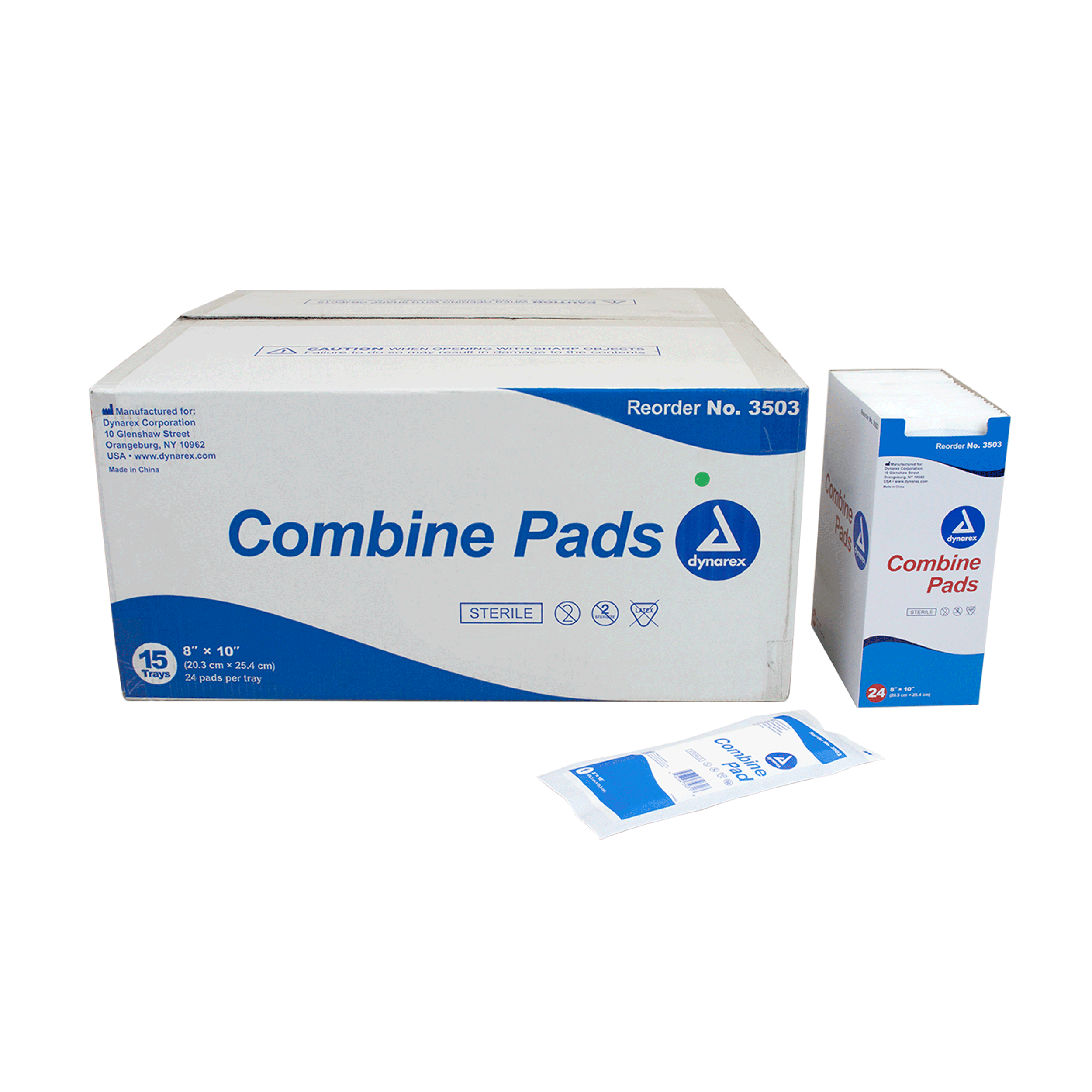 Dynarex Combine Pads 1/pouch - Sterile