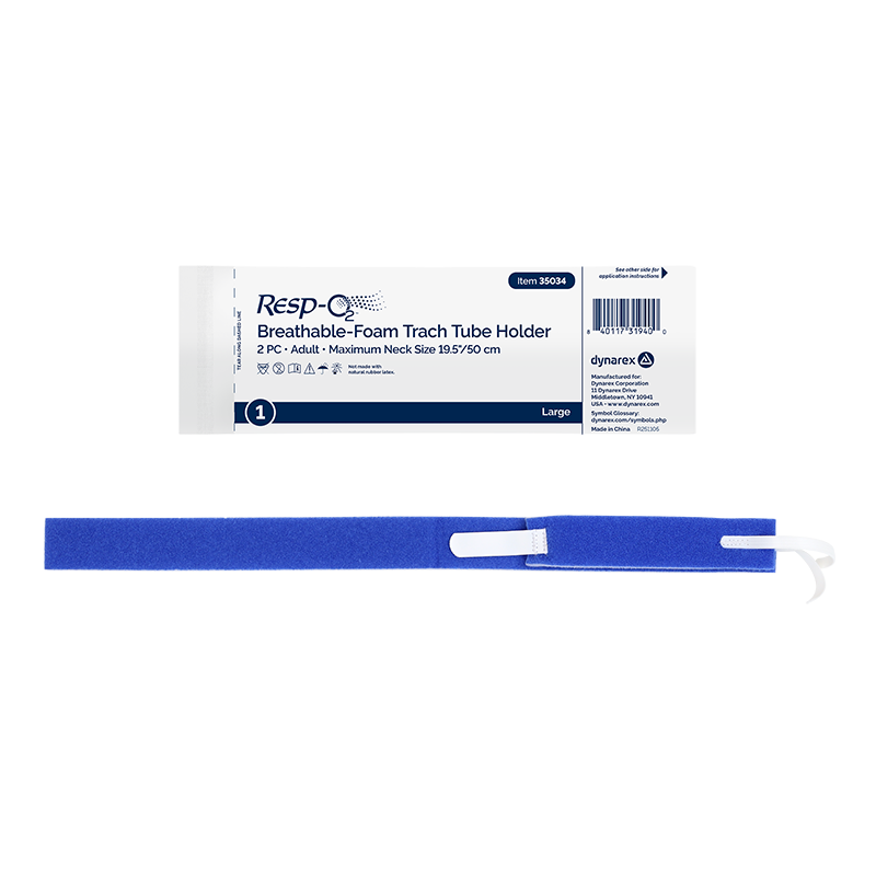 Dynarex Resp-O2 Breathable-Foam Trach Tube Holder