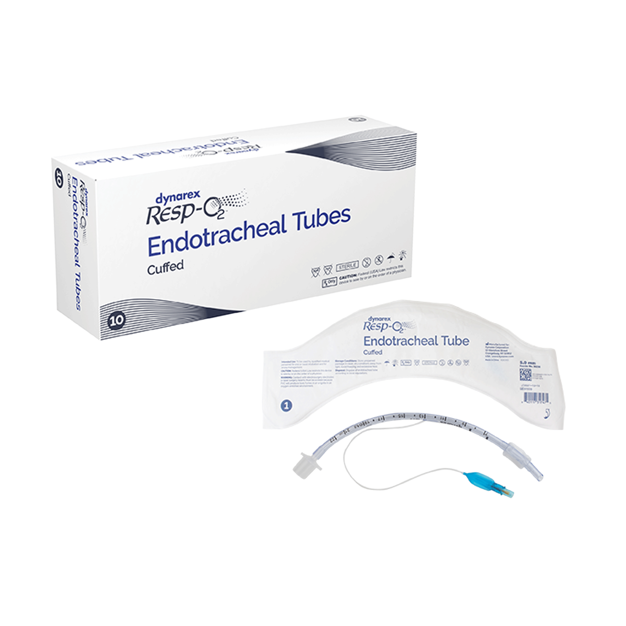 Dynarex Resp-O2 Endotracheal Tubes - Cuffed