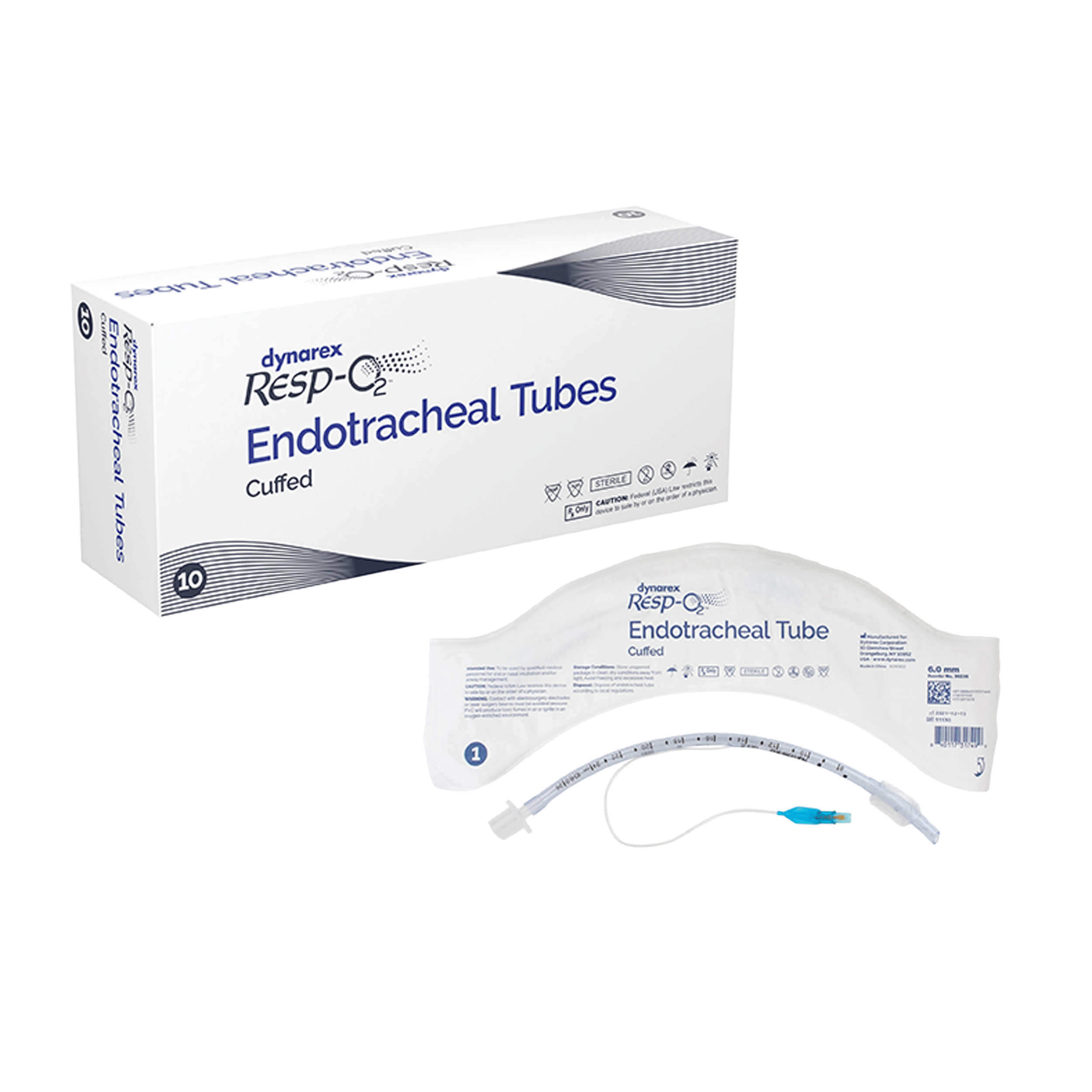 Dynarex Resp-O2 Endotracheal Tubes - Cuffed