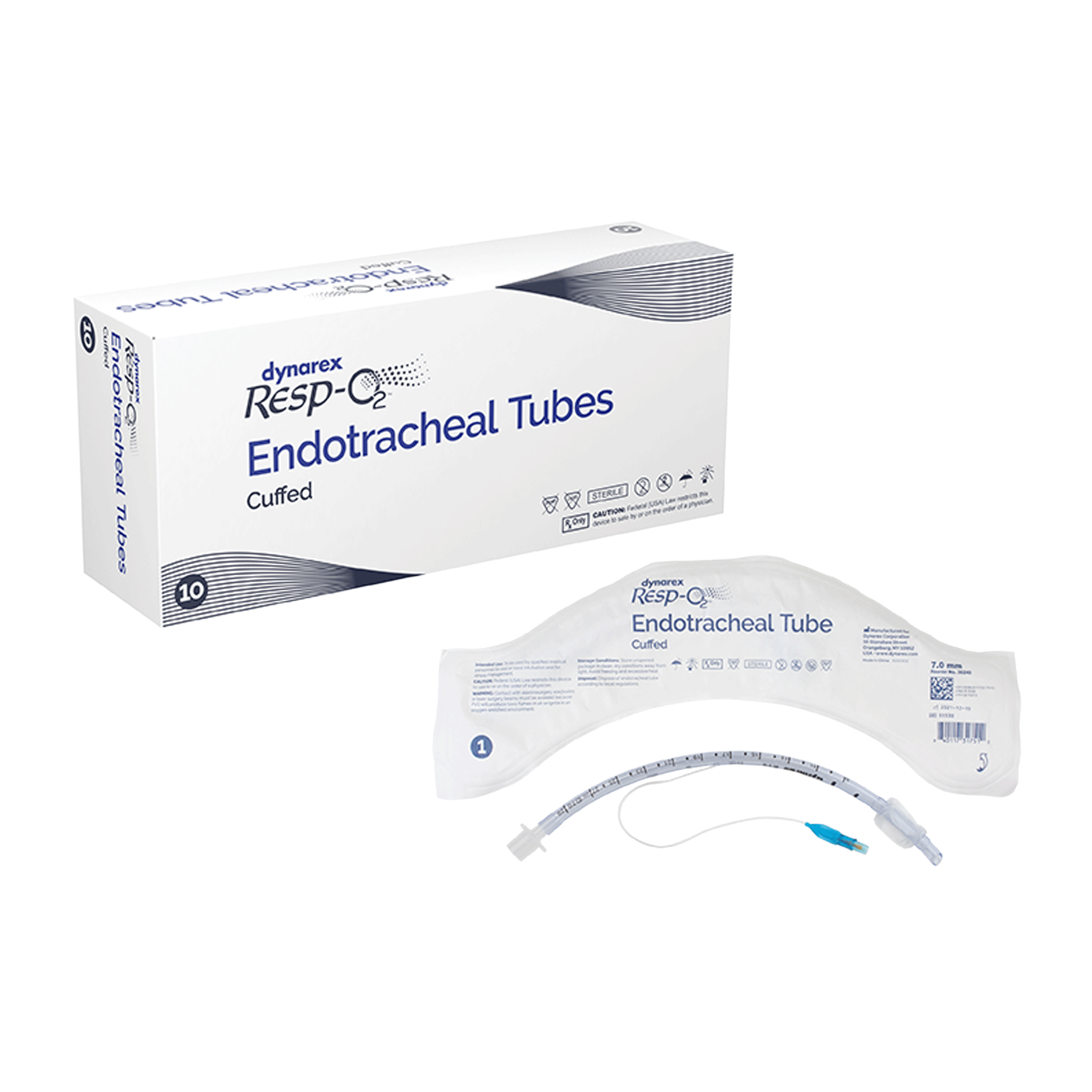 Dynarex Resp-O2 Endotracheal Tubes - Cuffed