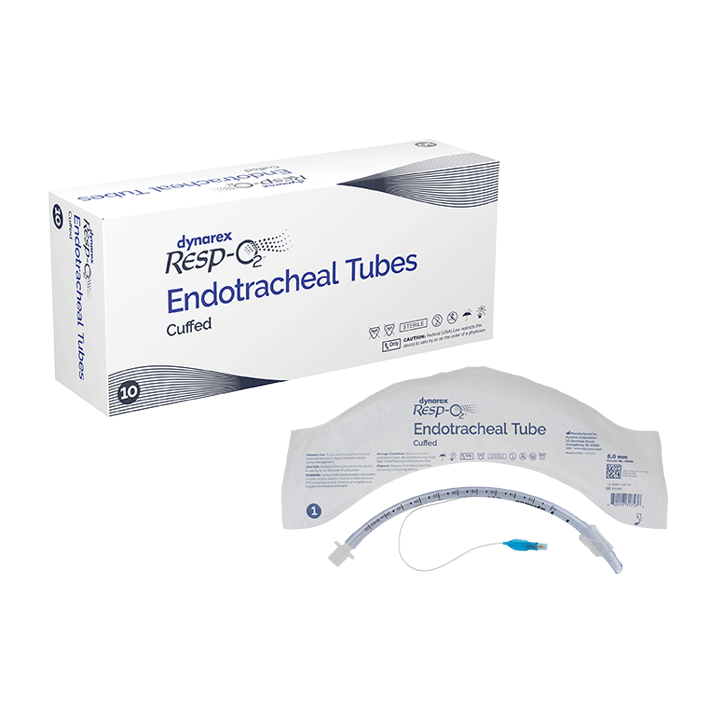 Dynarex Resp-O2 Endotracheal Tubes - Cuffed
