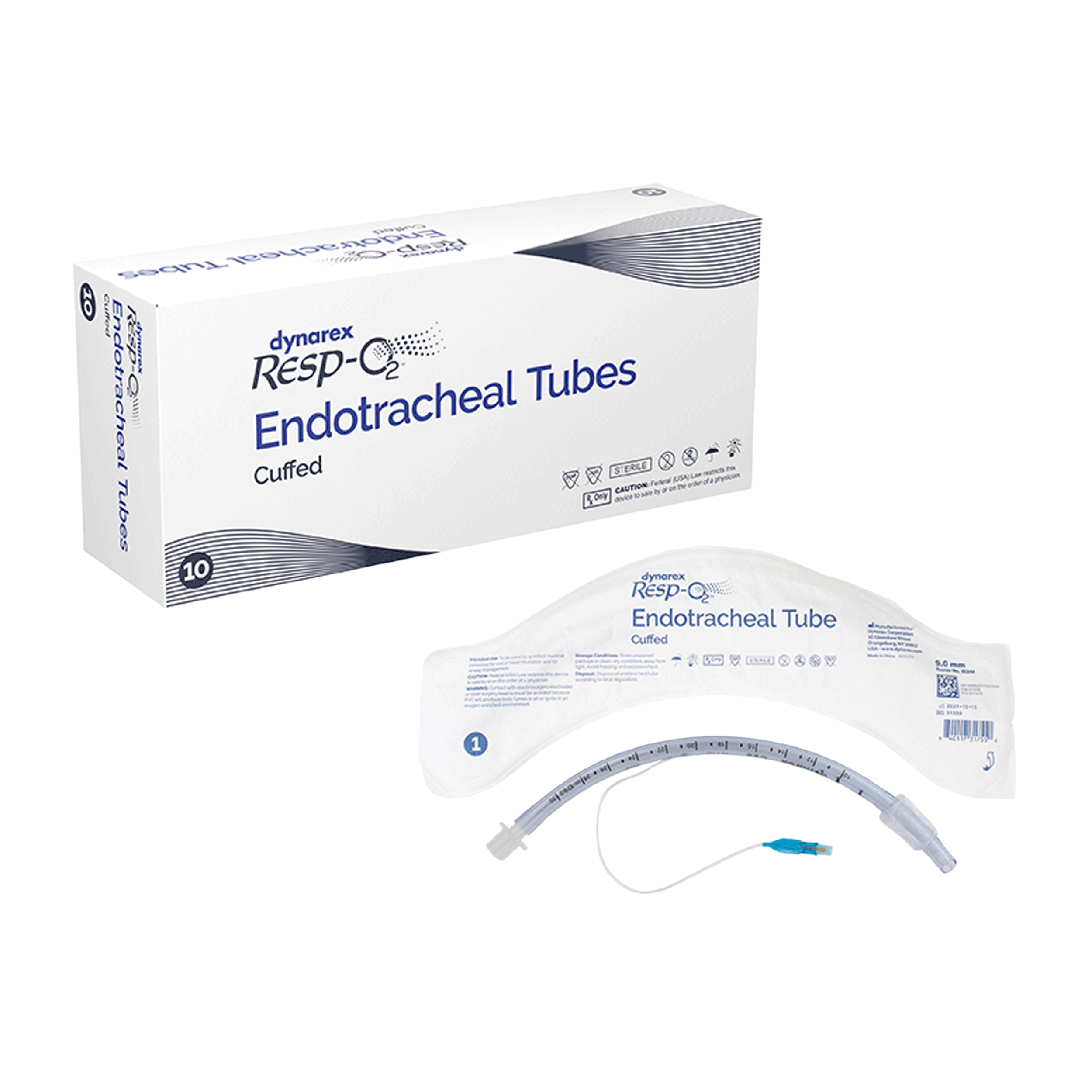 Dynarex Resp-O2 Endotracheal Tubes - Cuffed