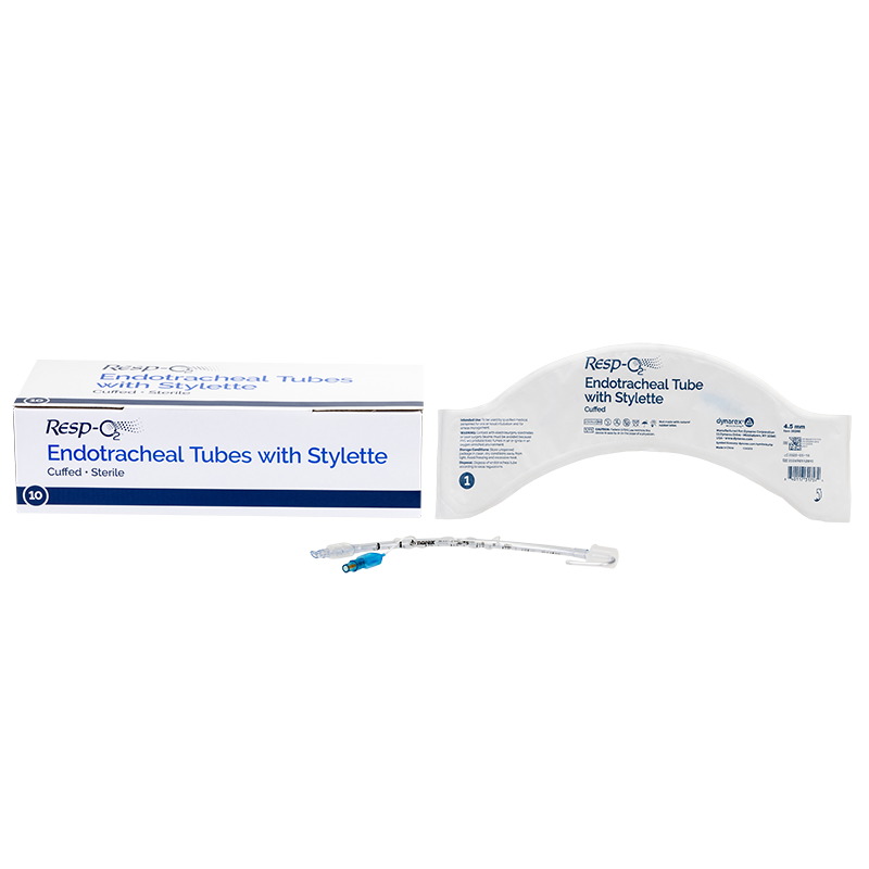 Dynarex Resp-O2 Endotracheal Tubes w/ Stylette - Cuffed