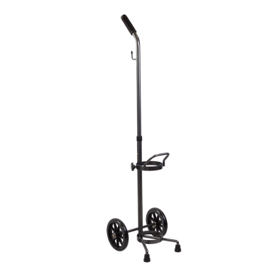 Dynarex Resp-O2 Oxygen Cylinder Cart, Steel/Black