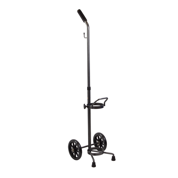 Dynarex Resp-O2 Oxygen Cylinder Cart, Steel/Black
