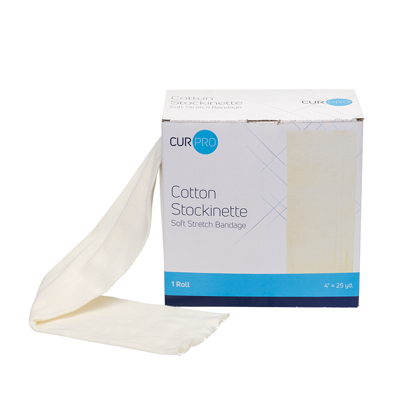 CurPro Cotton Stockinettes are tubular bandages designed for enhanced skin protection under casts or splints