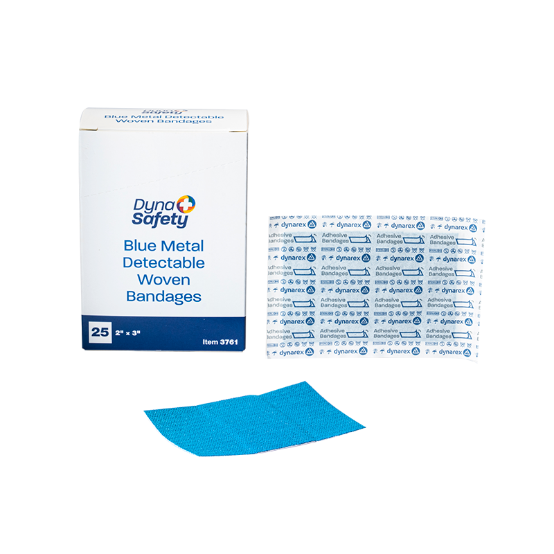 Dynarex Blue Metal Detectable Woven Bandage XL